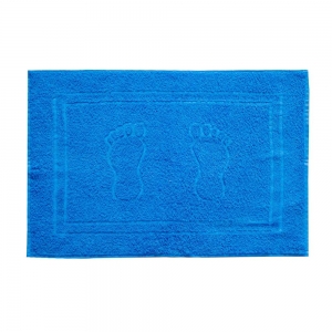 Jogo de Toalha de Banho Rosto e Tapete de Piso Camesa Atrium Azul 5 peças