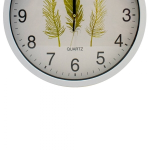 Relógio de Cozinha Sala Pena Dourada 30cm - Casambiente