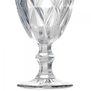 Taça de Vidro Diamond Transparente 265ml 1 peça - Lyor