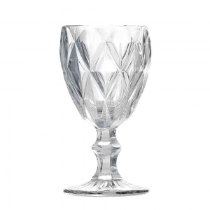 Taça de Vidro Diamond Transparente 325ml 1 peça - Lyor