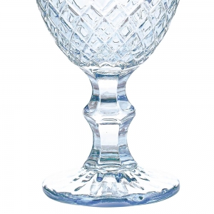 Taça de Vidro Lumini Transparente Espelhada 360ml 1 peça - Casambiente