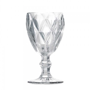 Taças de Vidro Diamond Transparente 325ml 6 peças - Lyor