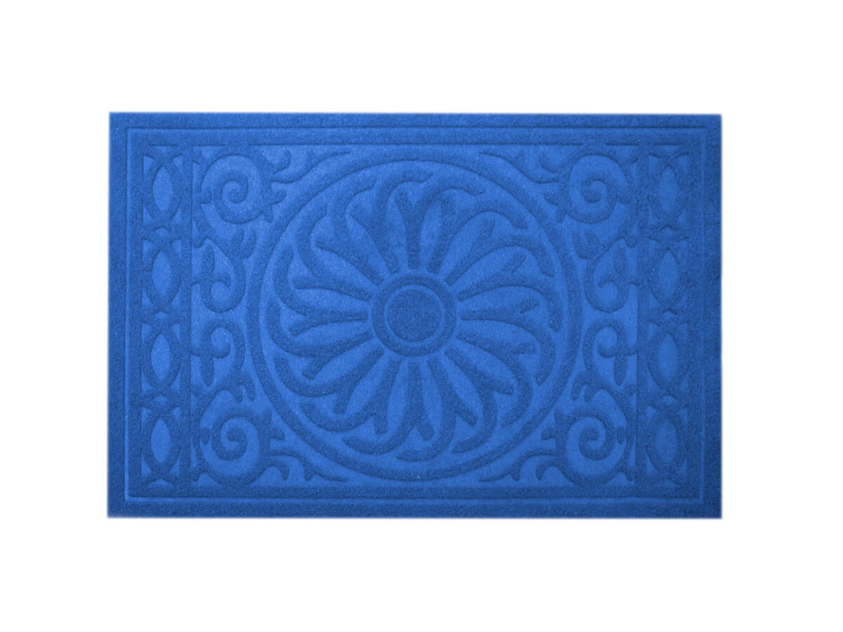 Tapete Medalhão Azul 40x60cm - Casambiente