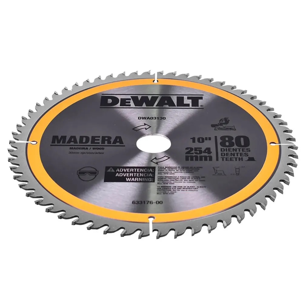 Disco de Serra para Madeira 80 Dentes Dwa03130 Dewalt
