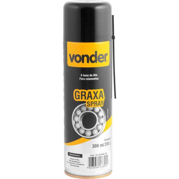 Graxa Branca Spray 300ml/200G Vonder
