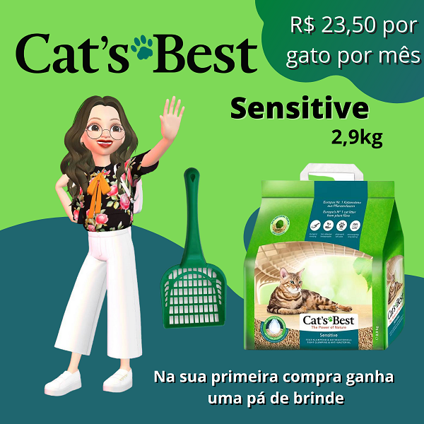 Cats Best Sensitive (fininha) 2,9 kg