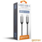 Cabo USB-C para USB-C, Nylon Trançado 1,5 m - UCC01 - Geonav