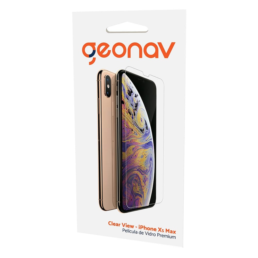 Película de Vidro Transparente Geonav para Iphone XS MAX