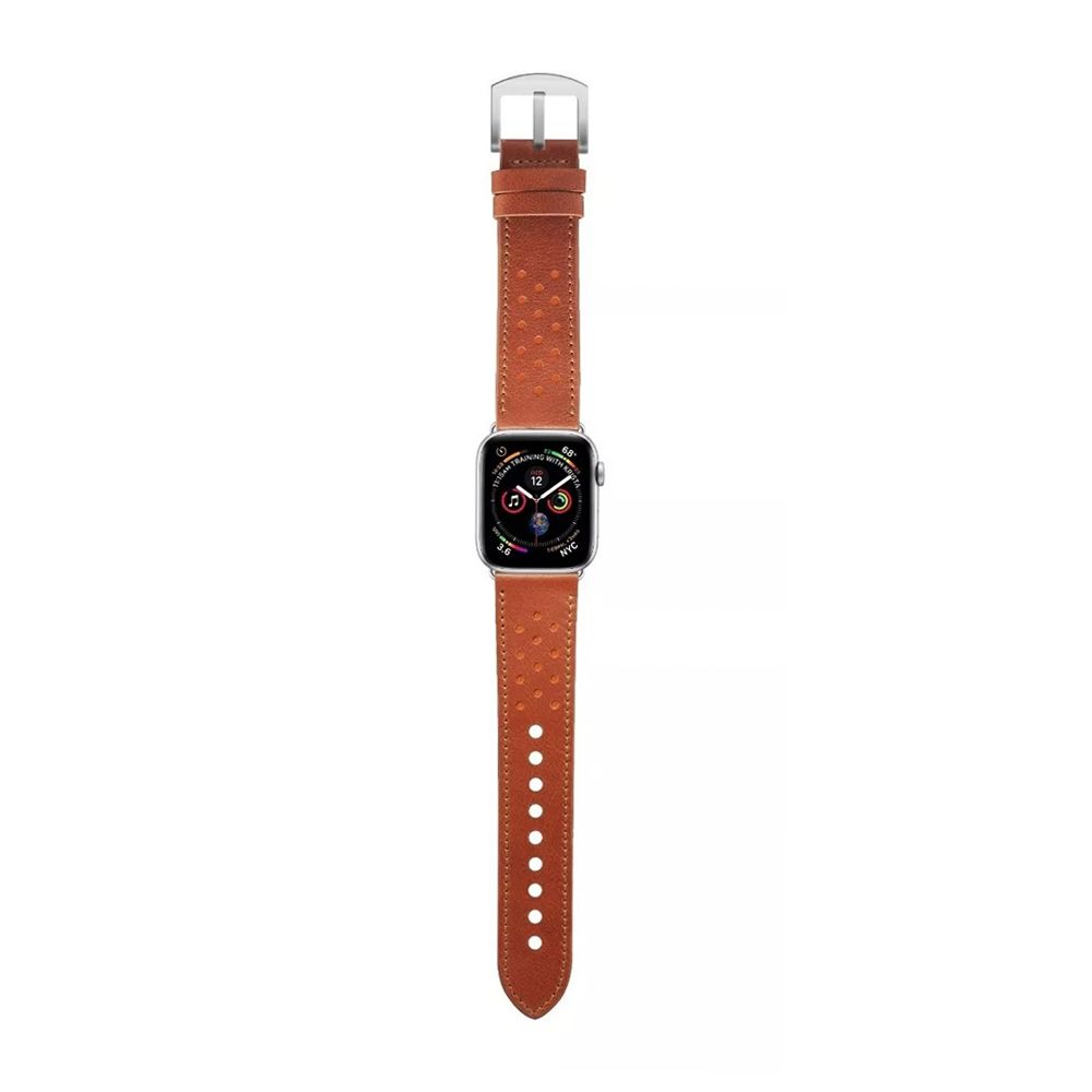 Pulseira Geonav para Apple Watch 42/44 Caramelo com laranja 