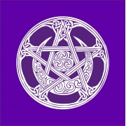 Toalha Pentagrama  Celta roxo