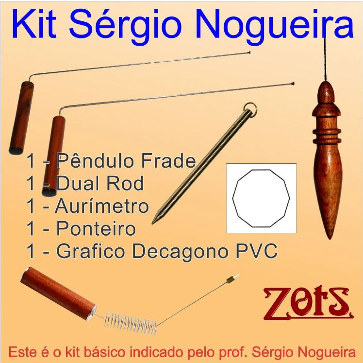 Kit Radiestesia Prof. Sérgio Nogueira