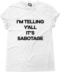 Camiseta e bolsa BEASTIE BOYS - I'm telling y'all it's sabotage