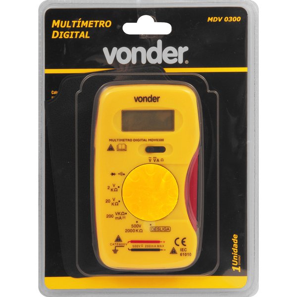 Multímetro digital MDV 0300 VONDER