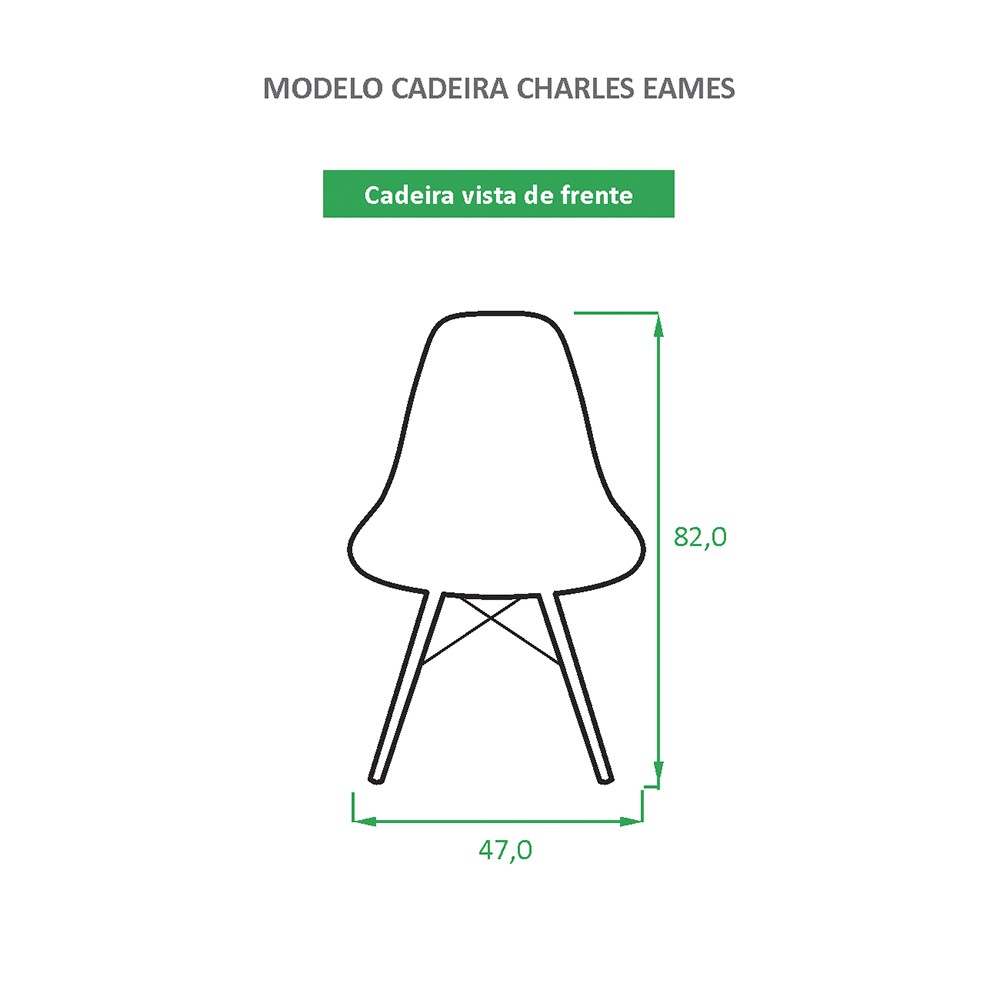 Cadeira Eames Eiffel  Personalizada