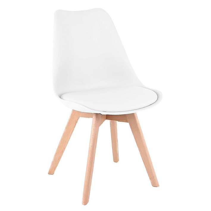 Cadeira Eames Wood Leda Branca