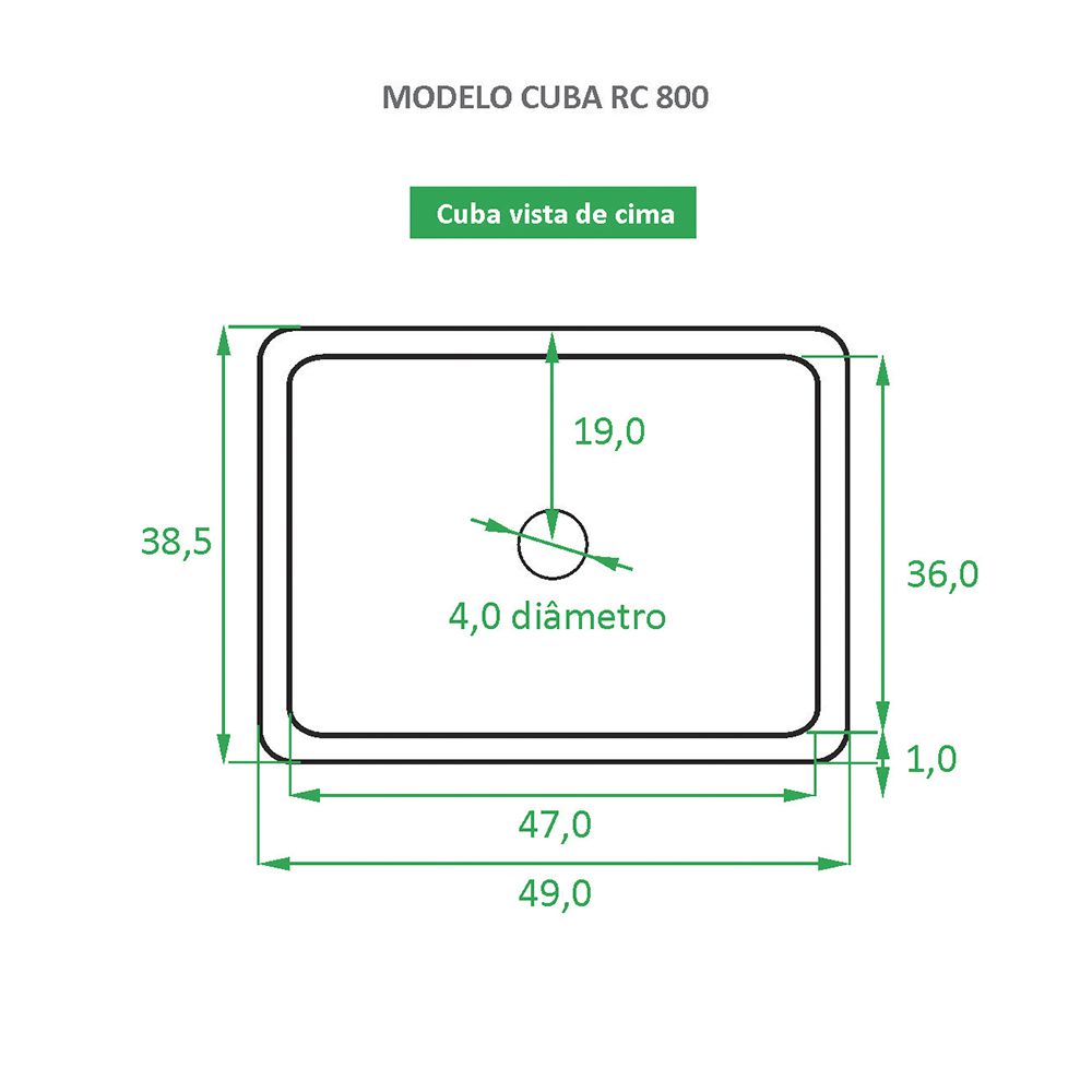 Kit Cuba RC800 + Válvula Click Inox