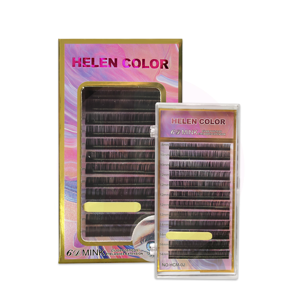 Cílios Helen Color 0.10D Mix - Par