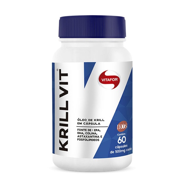 Krill Vit 60 Cápsulas 30g Epa Dha Ômega 3 - Vitafor