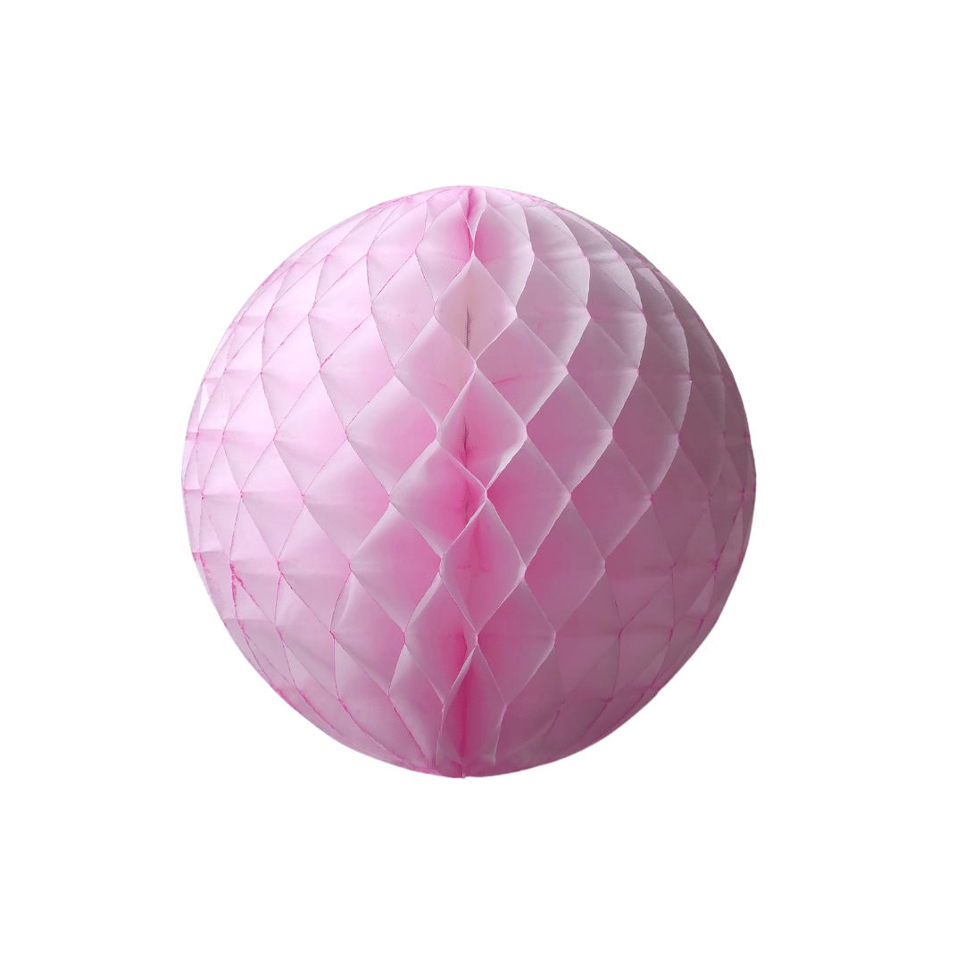 Balão GLOBO Bola de Papel de seda Cor Rosa Claro Tingido