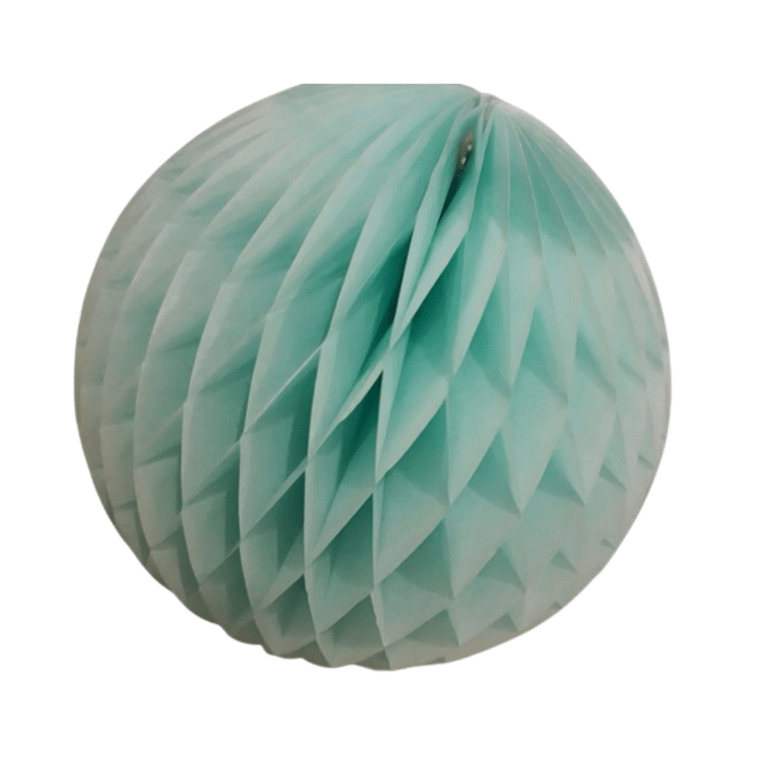Balão GLOBO Bola de Papel de seda Cor Tiffany Liso