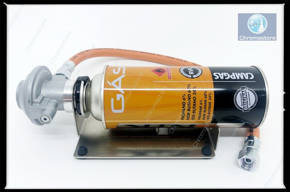 Adaptador de segurança para cartucho de gás tipo CP250, para os modelos Flame 100, série gasprofi 1 e série Fuego, vendido por unidade