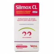 Antibacteriano Silmox Cl Cães Gatos 50mg Amoxi Clavulanato