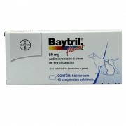 Baytril Flavour 50mg - Para Cães Com 10 Comprimidos