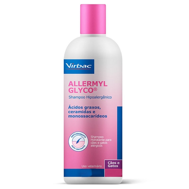 Allermyl Glyco 500ml - Shampoo Hipoalergênico Virbac