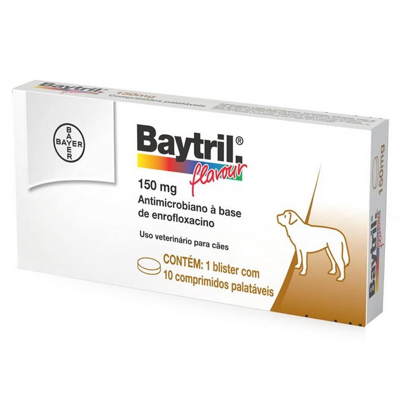Antibiótico Baytril Flavour Cães - 150mg