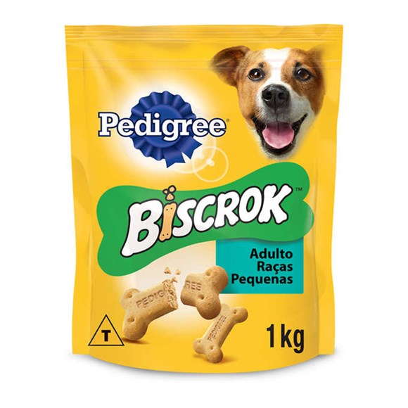 Biscoito Biscrok Adultos Raças Pequenas Pedigree - 1kg