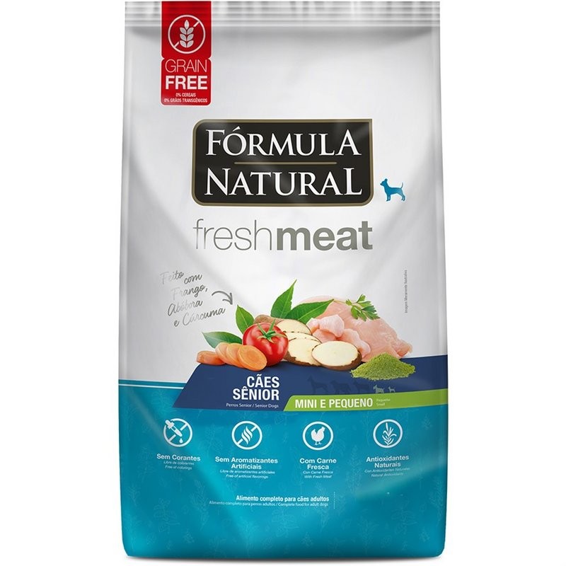 Fórmula Natural Fresh Meat Cães Sênior Mini Pequeno 1kg