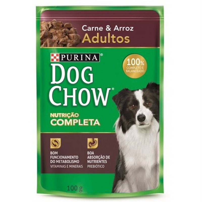 Kit 10 - Sachê Dog Chow - Nutrição Completa