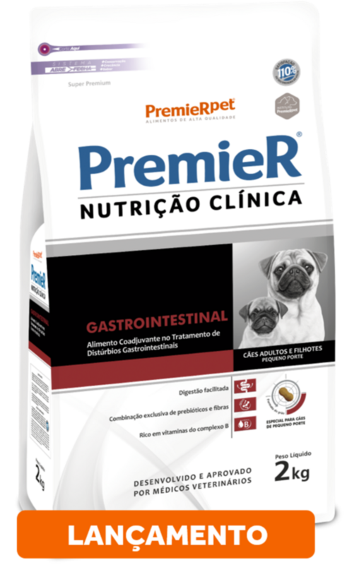 Premier Cães Gastrointestinal Pequeno Porte - 2kg