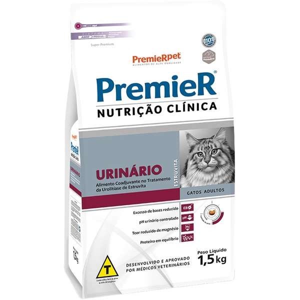 Ração Premier Nutrição Clínica Urinário Gatos Adultos 1,5kg