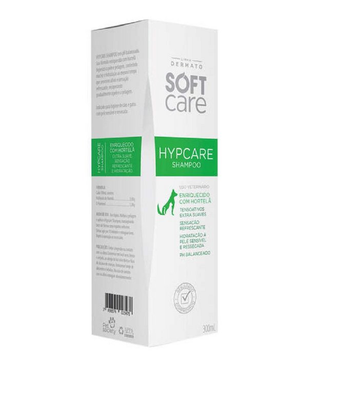 Shampoo Soft Care Hypcare Extra Suave Cães E Gatos - 300ml