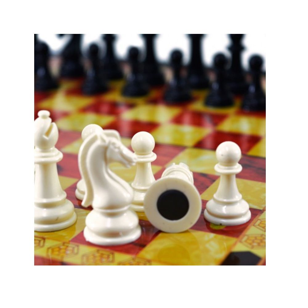 4 Jogos De Xadrez Tabuleiro Dobrável Magnético Numerado 19,5x19,5x3cm Casita IM42021LY-4