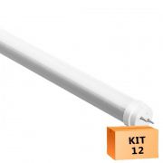 Kit 12 Lâmpada Led Tubular T5 16W 115 cm bivolt - Branco Frio