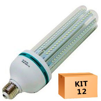 Kit 12 Lâmpada LED Milho 70W Branco Frio