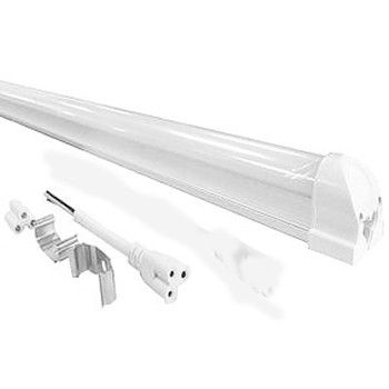 KIT LED - Lâmpada Led Tubular com calha T8 18W 120 cm bivolt Branco Frio  KIT LED Branco Frio