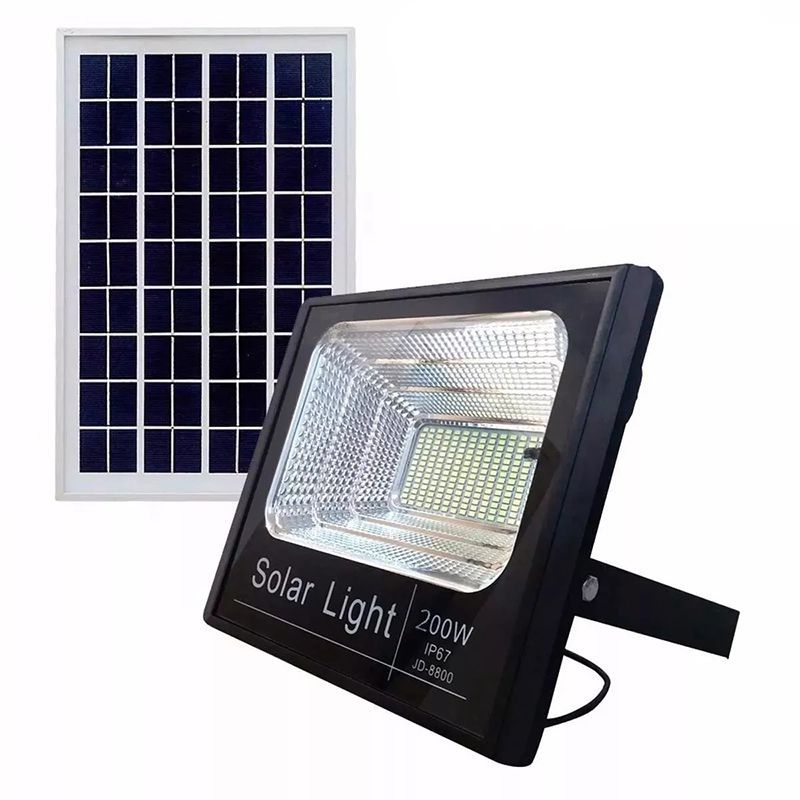 Refletor LED Solar 300W Branco Frio