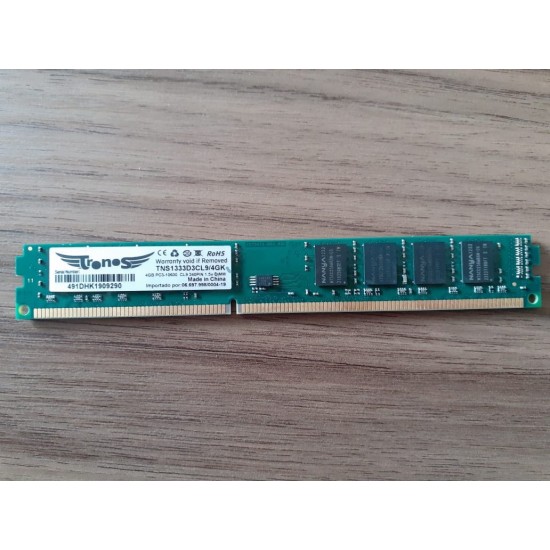 Memoria Desktop DDR3 4GB 1333MHZ Tronos  - Mega Computadores