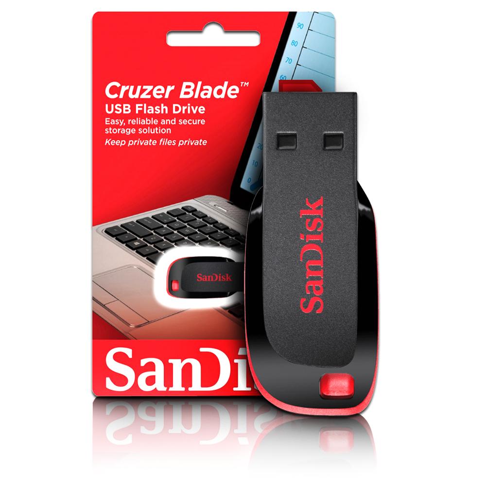 Pen Drive Sandisk Cruzer Blade Z50 8gb - Mega Computadores