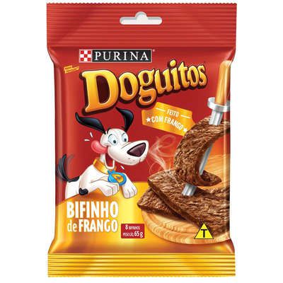 Petisco Nestlé Purina Doguitos Bifinho de Frango para Cães 65g