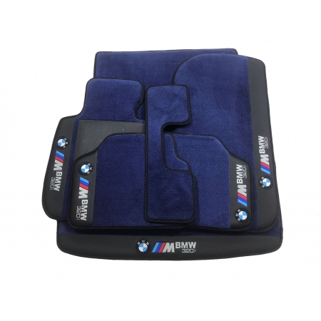 Kit Assoalho+Porta Malas BMW 320i Carpete Premium Base Pinada Hitto