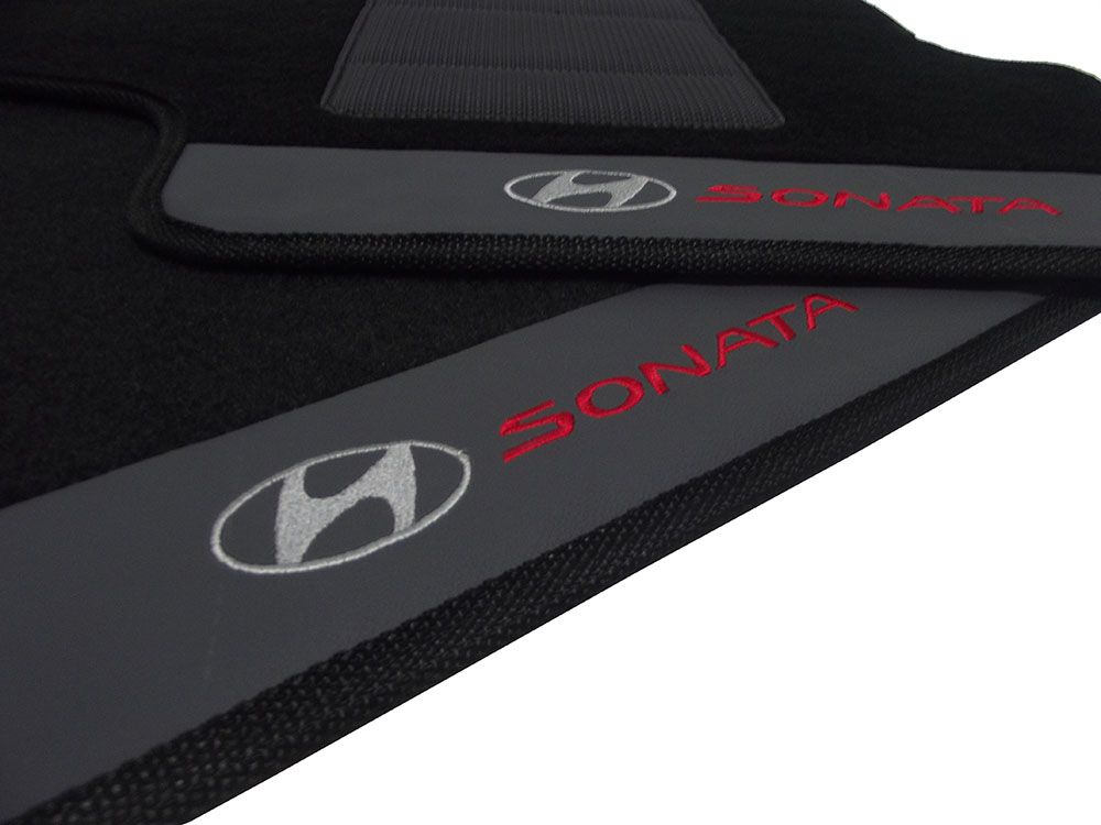 Tapete Carpete Hyundai Sonata Premium Borracha Base Pinada