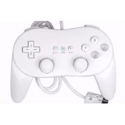 Controle Classic Pro Joystick Nintendo Wii Branco 