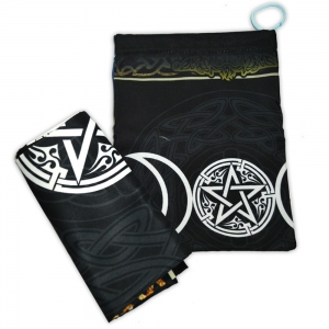 Toalha e saquinho Triluna e Pentagrama - celta