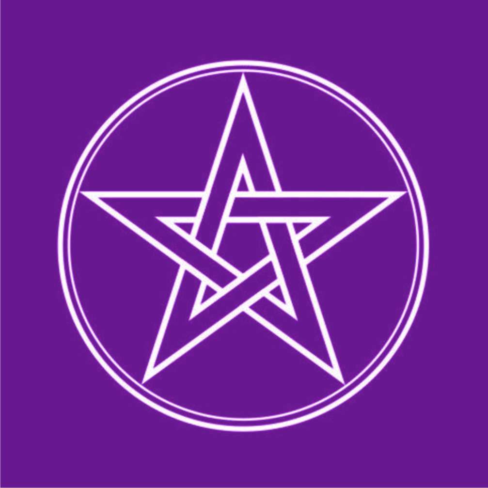 Toalha de Altar Pentáculo - Violeta
