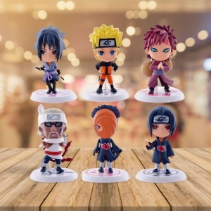 Action Figure Kit 6pçs Naruto Shippuden Hatake Outros 7cm