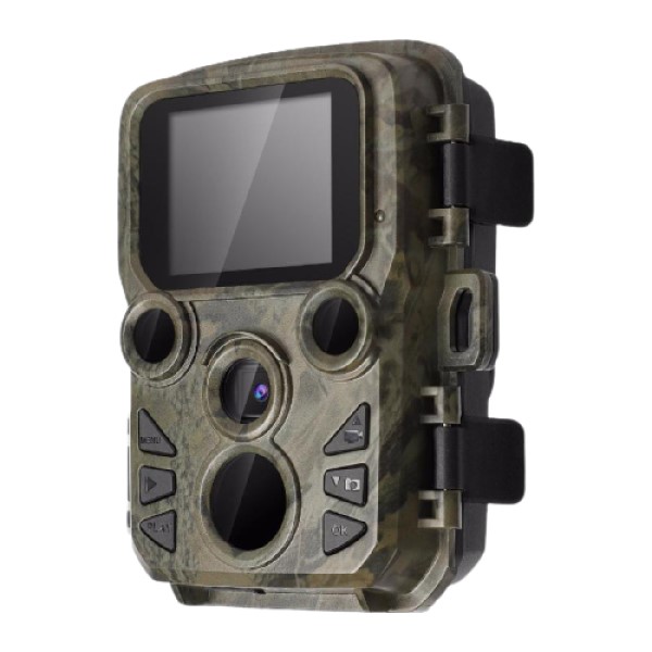 Mini Câmera de Trilha Visão Noturna Full HD 1080p 12MP Proteção IP66 Vida Selvagem Caça Propriedade Comércio Fábricas Galpões e Muito Mais